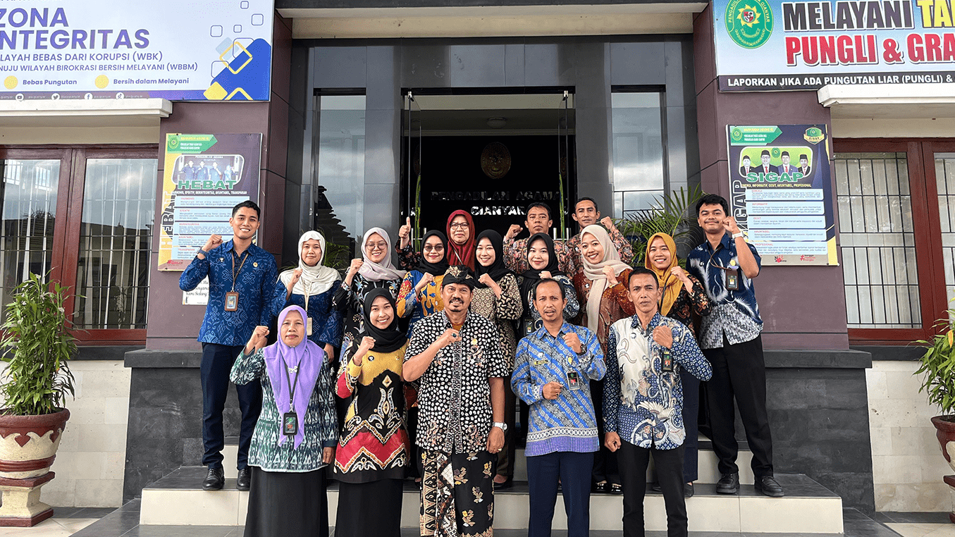 Kunjungan KPTA ke Pengadilan Agama Gianyar