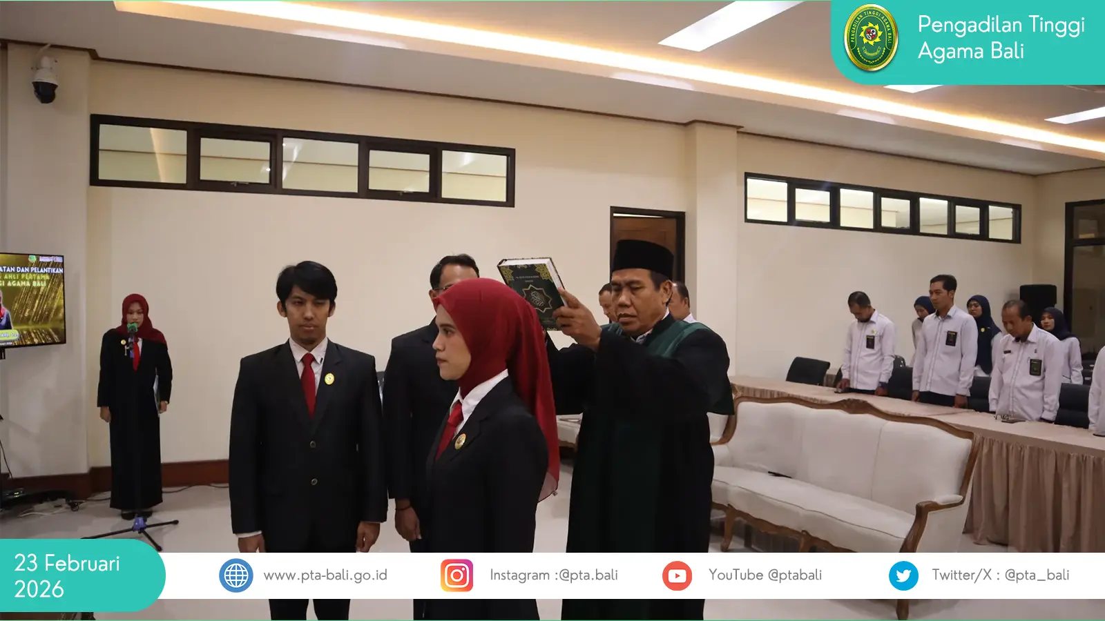 Pengambilan Sumpah Jabatan dan Pelantikan Perencana Jenjang Ahli Pertama