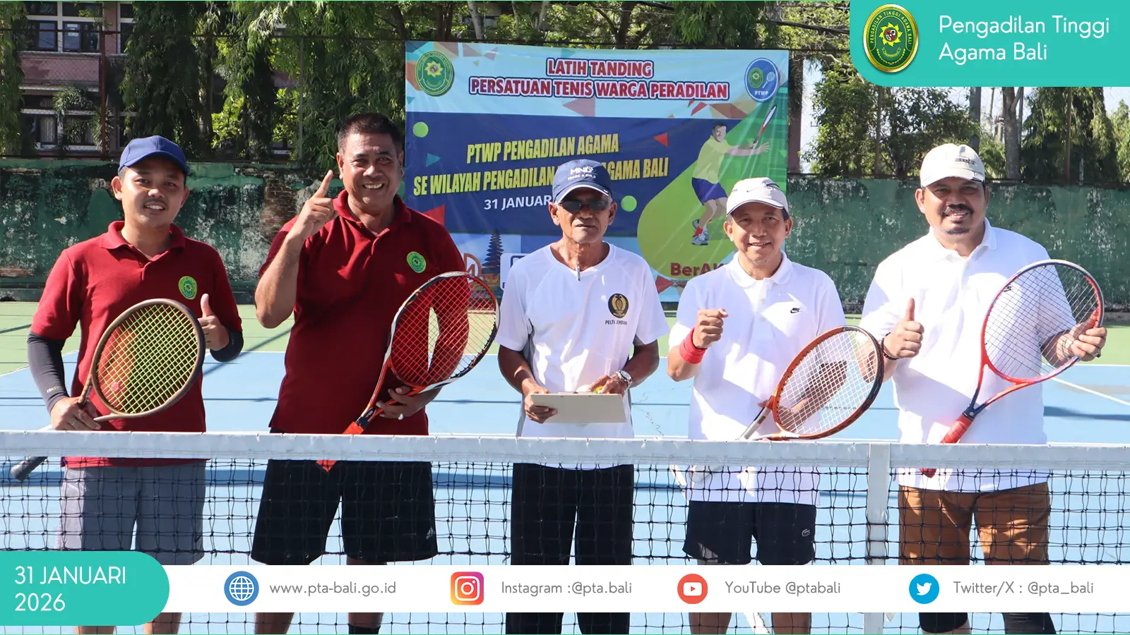 PTA Bali Selenggarakan Latih Tanding PTWP Pengadilan Agama Se-Wilayah PTA Bali Putaran I