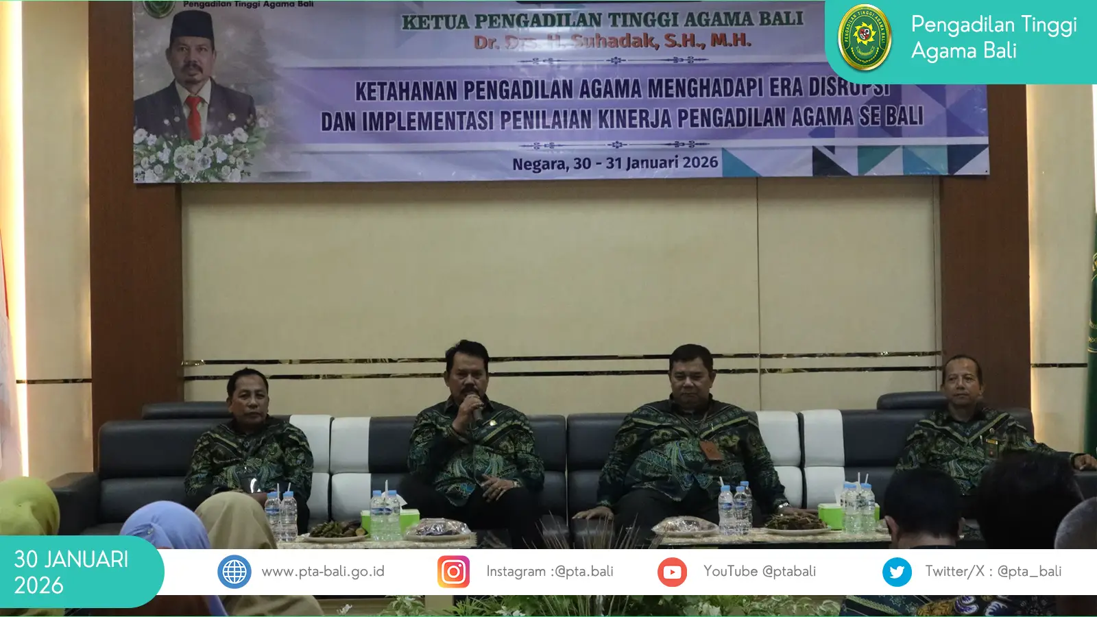 Ketua PTA Bali Laksanakan Pembinaan Aparatur Pengadilan Agama Se-Wilayah Bali