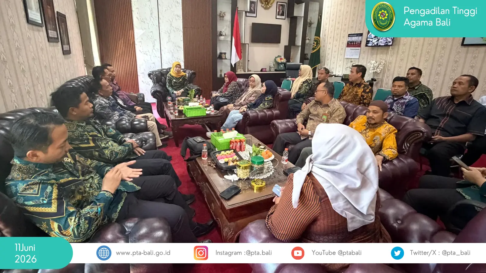 Studi Tiru Inovasi ke Pengadilan Agama Kota Malang, PTA Bali Perkuat Komitmen Tingkatkan Pelayanan Peradilan