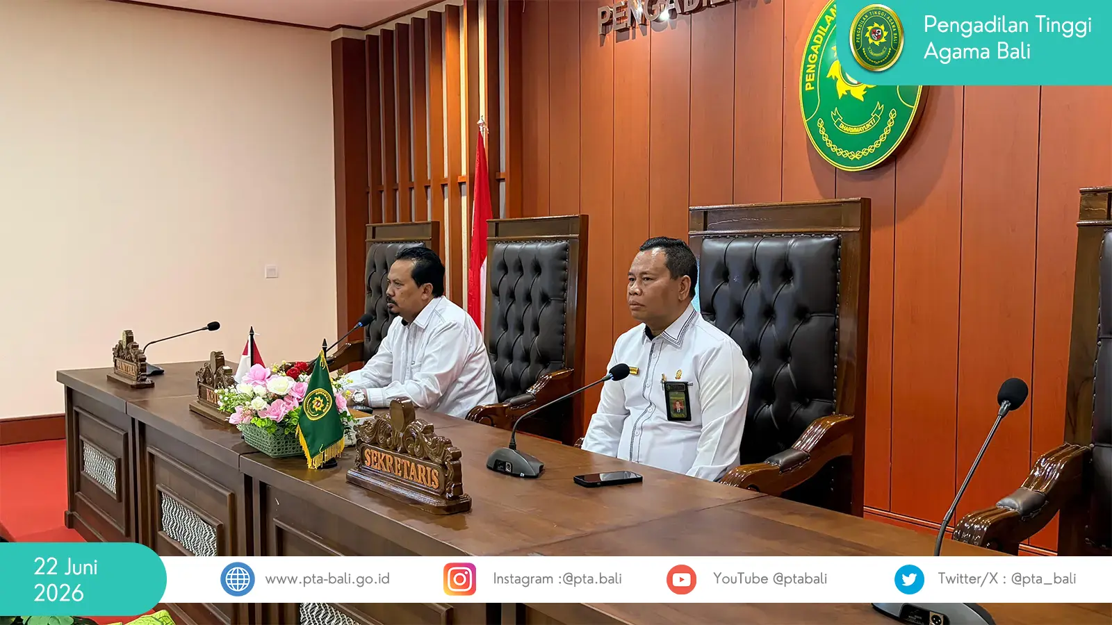 Rapat MONEV Pengadilan Tinggi Agama Bali